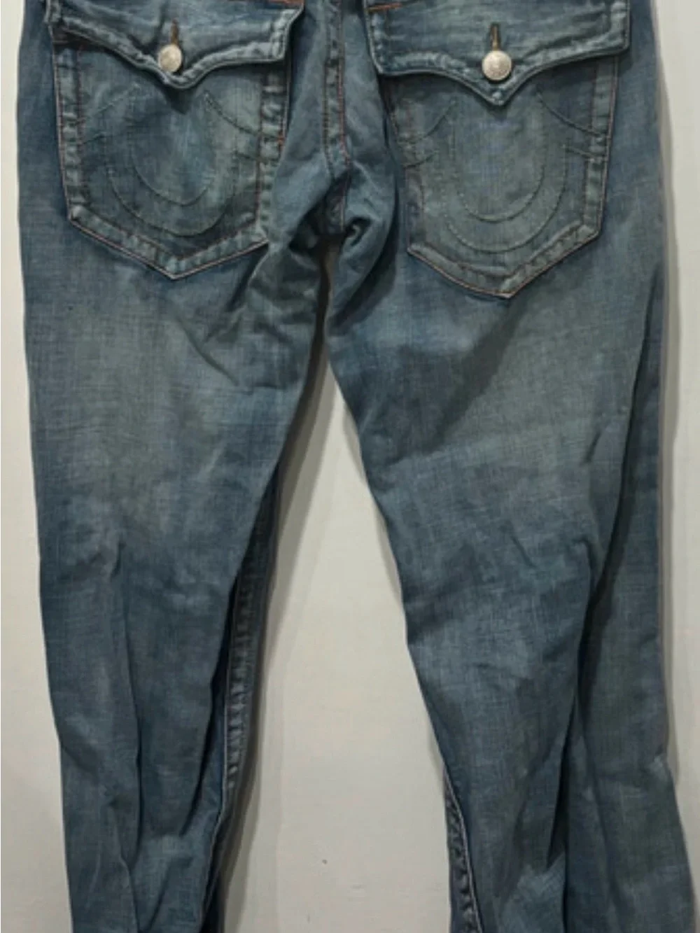 True Religion Ricky Straight Leg Flap Pocket Jeans Size 30 Like New